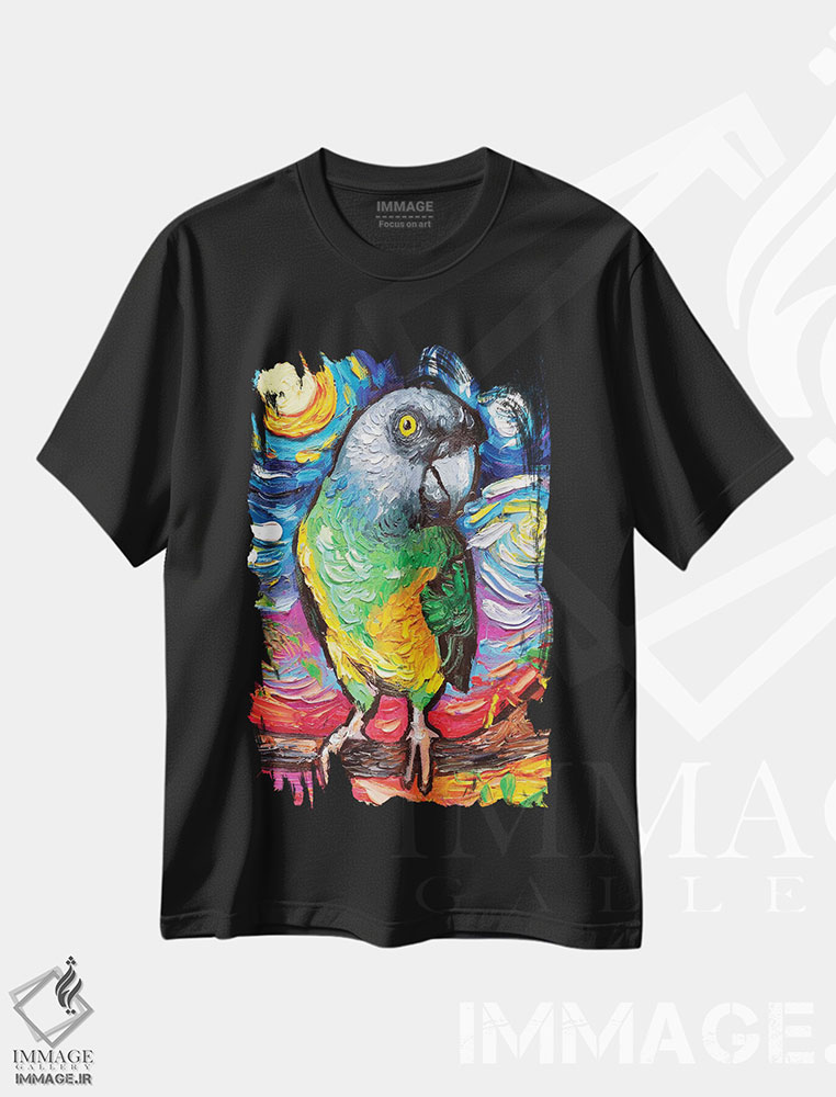 تیشرت طرح دار شب سنگال، مدیوم اثر آجا تریر | فروشگاه ایماژ