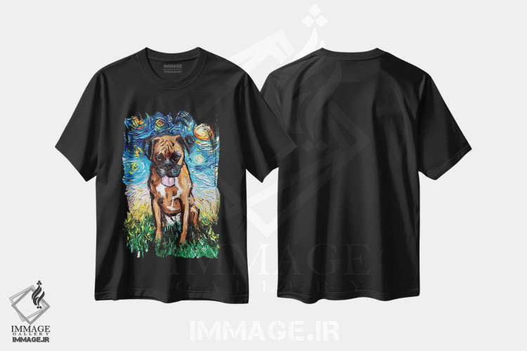 تیشرت طرح دار شب دوم باکسر، مدیوم اثر آجا تریر | فروشگاه ایماژ