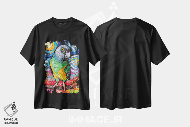 تیشرت طرح دار شب سنگال، مدیوم اثر آجا تریر | فروشگاه ایماژ