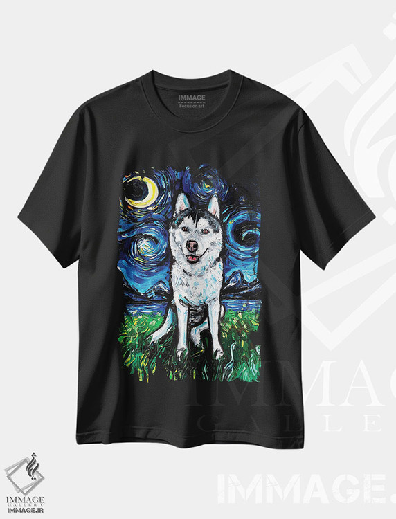 تیشرت طرح دار شب دوم هاسکی، دکور معاصر اثر آجا تریر | فروشگاه ایماژ
