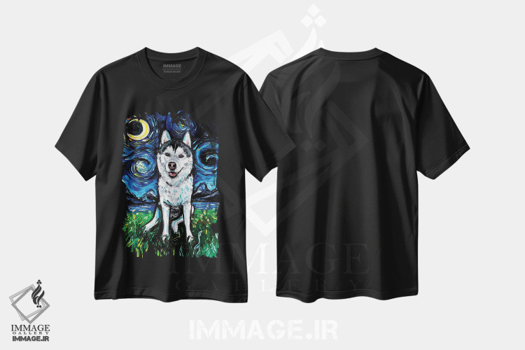 تیشرت طرح دار شب دوم هاسکی، دکور معاصر اثر آجا تریر | فروشگاه ایماژ