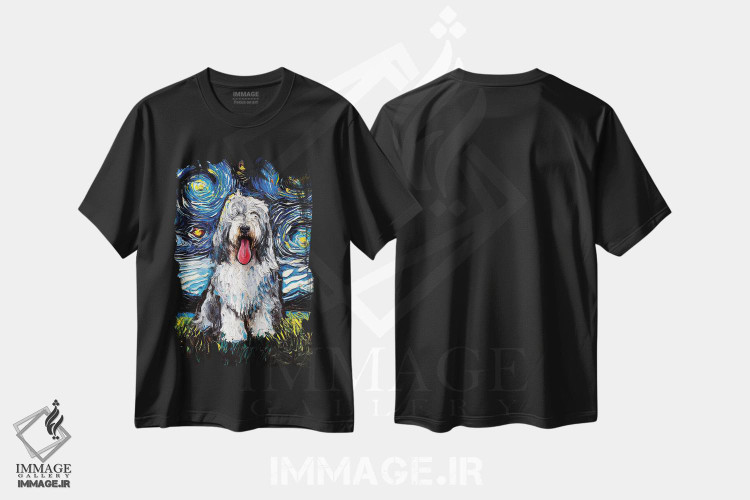 تیشرت طرح دار شب کولی ریش دار، مدیوم اثر آجا تریر | فروشگاه ایماژ