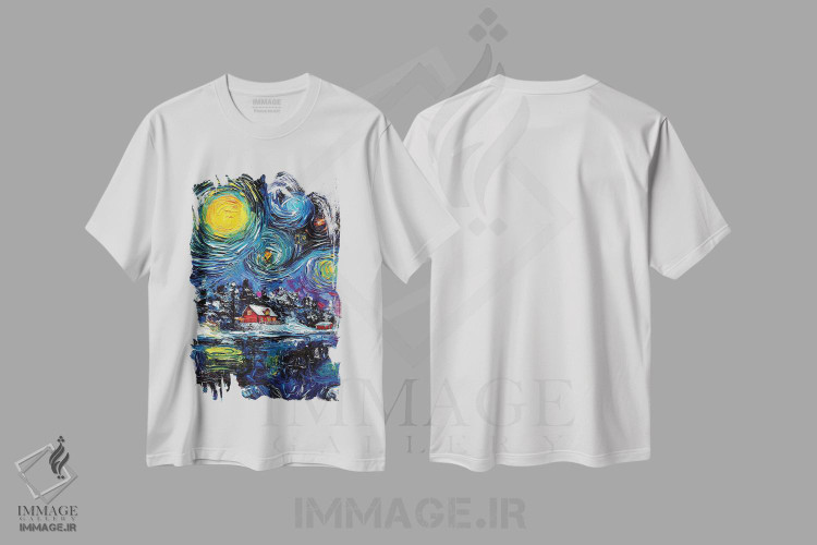 تیشرت طرح دار سرزمین عجایب زمستانی، تزئینی اثر آجا تریر | immage.ir