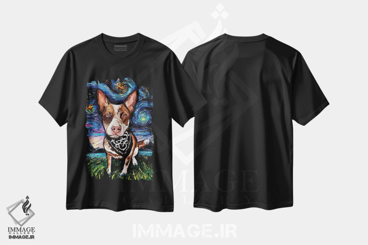 تیشرت طرح دار شب ردهیلر، تزئینی اثر آجا تریر | فروشگاه ایماژ