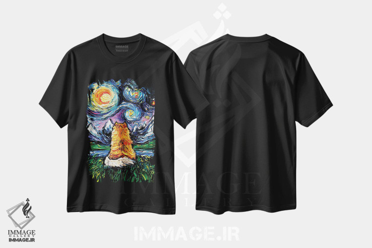 تیشرت طرح دار شب دوم پامرانین، دکور معاصر اثر آجا تریر | فروشگاه ایماژ