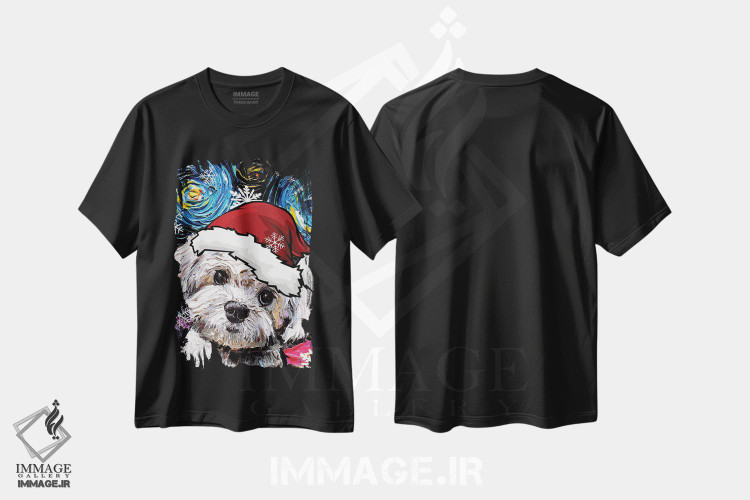 تیشرت طرح دار سنتای مالتی پو، حیوانات کریسمسی اثر آجا تریر | فروشگاه ایماژ