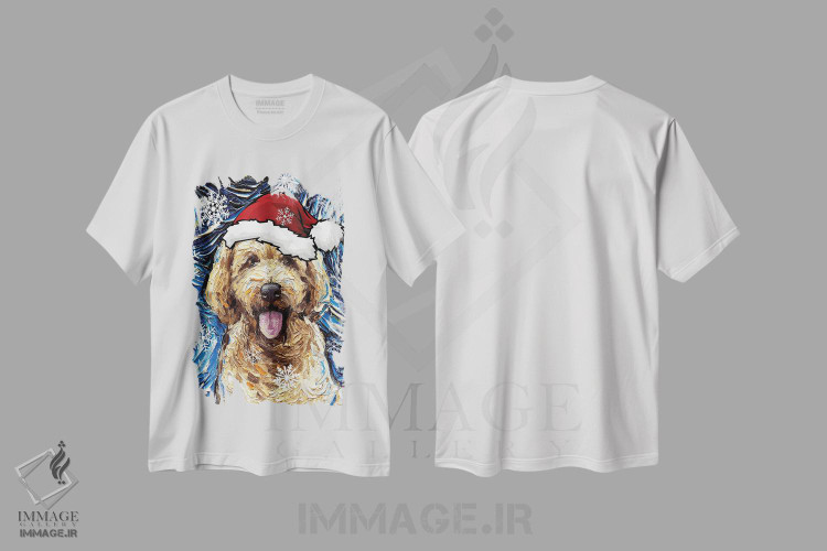 تیشرت طرح دار سنتای گولدندودل، حیوانات کریسمسی اثر آجا تریر | immage.ir