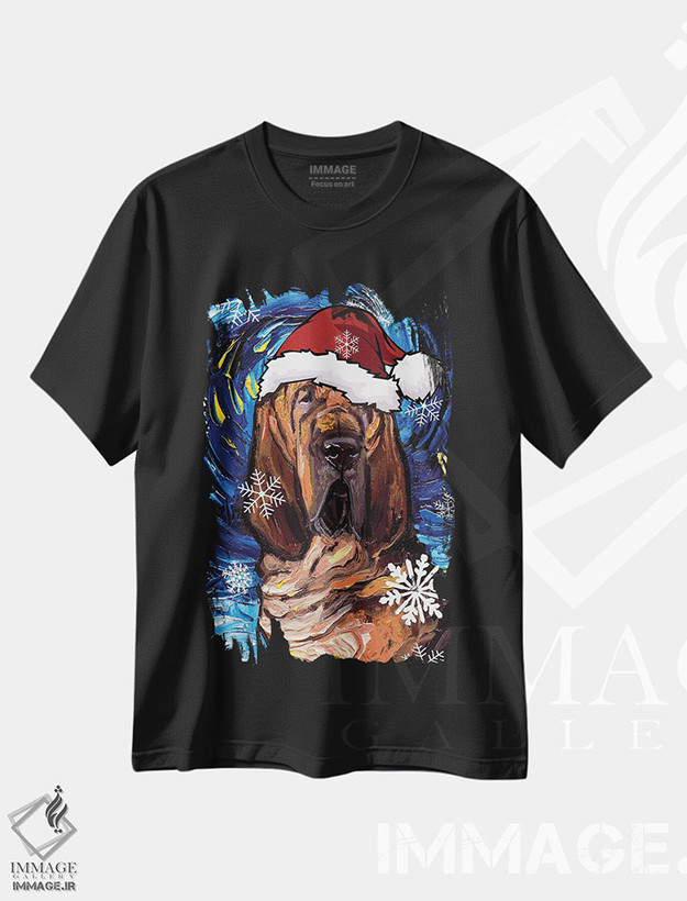 تیشرت طرح دار سنتای بلادهاوند، حیوانات کریسمسی اثر آجا تریر | فروشگاه ایماژ