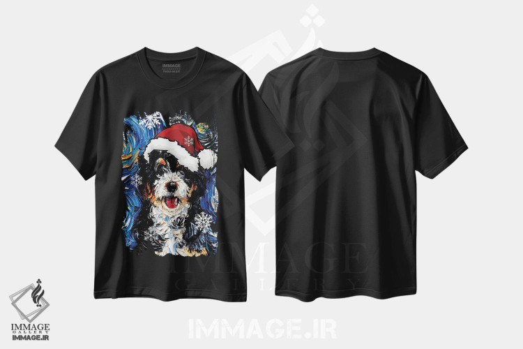 تیشرت طرح دار سنتای برنیدودل، حیوانات کریسمسی اثر آجا تریر | فروشگاه ایماژ