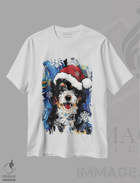 تیشرت طرح دار سنتای برنیدودل، حیوانات کریسمسی اثر آجا تریر | immage.ir