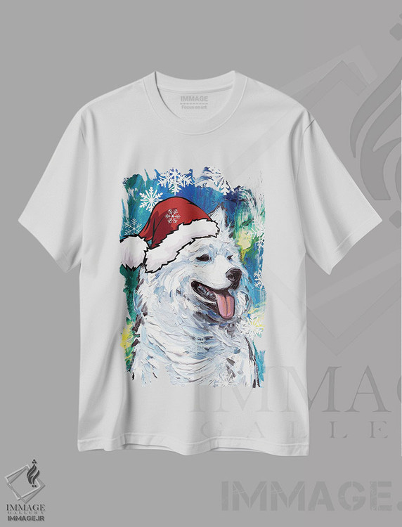 تیشرت طرح دار سنتای ساموید، حیوانات کریسمسی اثر آجا تریر | immage.ir