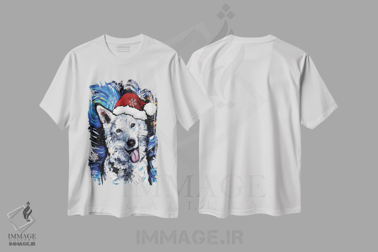 تیشرت طرح دار سنتای شفرد سوئیسی، حیوانات کریسمسی اثر آجا تریر | immage.ir