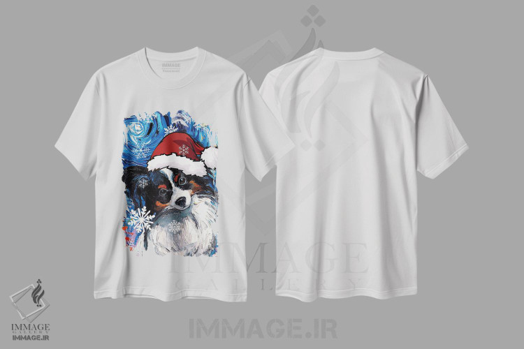 تیشرت طرح دار سنتای پاپیون، حیوانات کریسمسی اثر آجا تریر | immage.ir