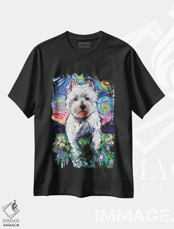 تیشرت طرح دار شب وستی ۲، مدیوم اثر آجا تریر | فروشگاه ایماژ