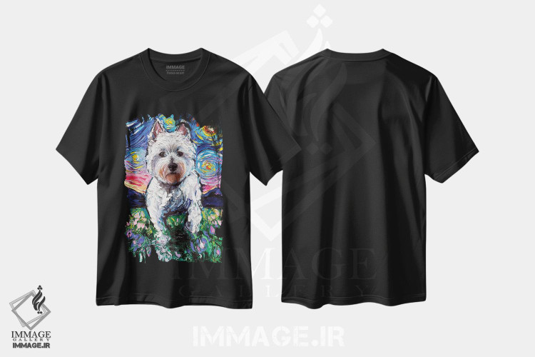 تیشرت طرح دار شب وستی ۲، مدیوم اثر آجا تریر | فروشگاه ایماژ