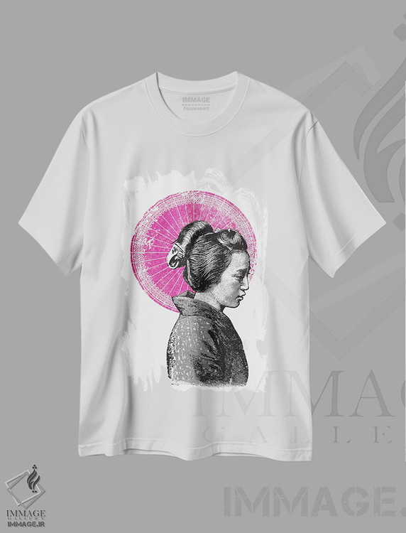تیشرت طرح دار گیشا، دکور آسیایی اثر امی و کورت برلین | immage.ir