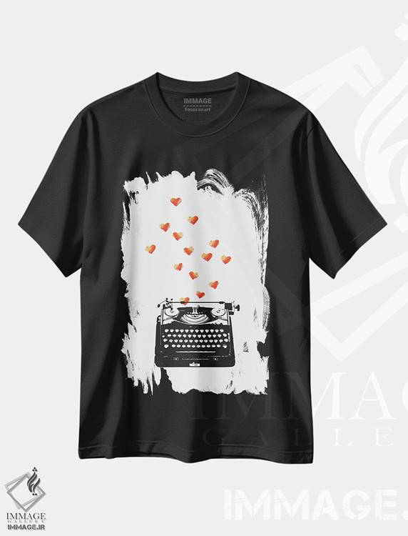 تیشرت طرح دار نامه عاشقانه، تزئینی اثر امی و کورت برلین | فروشگاه ایماژ