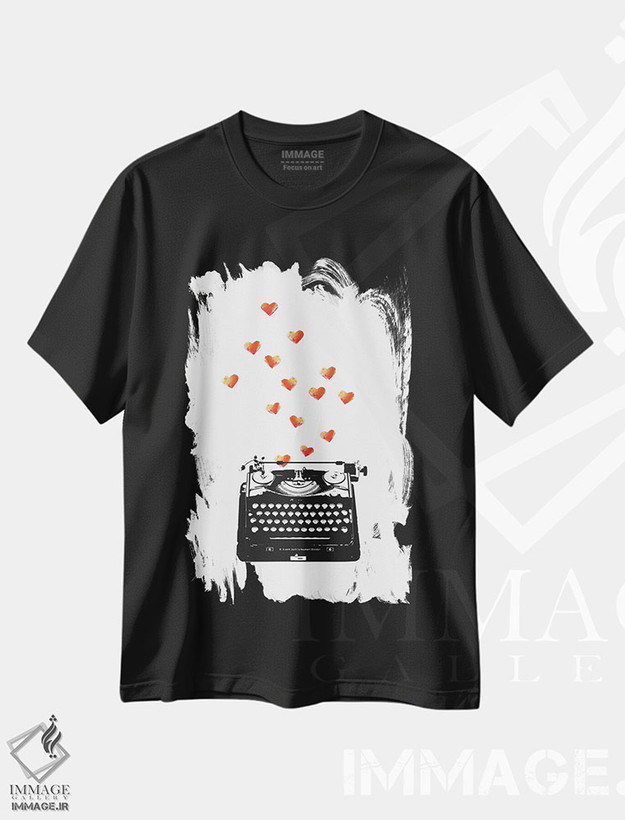 تیشرت طرح دار نامه عاشقانه، تزئینی اثر امی و کورت برلین | فروشگاه ایماژ