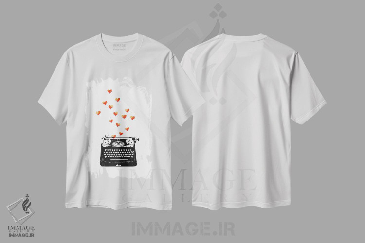 تیشرت طرح دار نامه عاشقانه، تزئینی اثر امی و کورت برلین | immage.ir