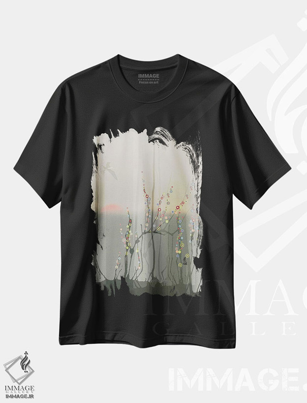 تیشرت طرح دار جنگل جادویی اثر امی و کورت برلین | فروشگاه ایماژ