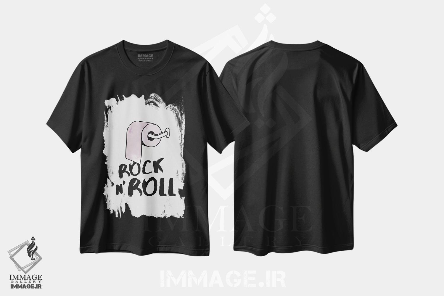تیشرت طرح دار راک اند رول اثر امی و کورت برلین | فروشگاه ایماژ