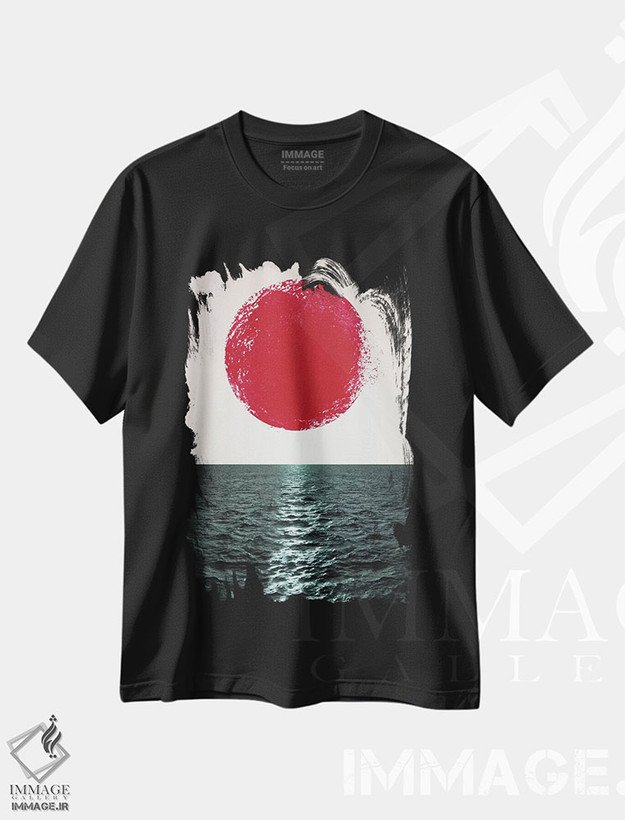 تیشرت طرح دار غروب اثر امی و کورت برلین | فروشگاه ایماژ