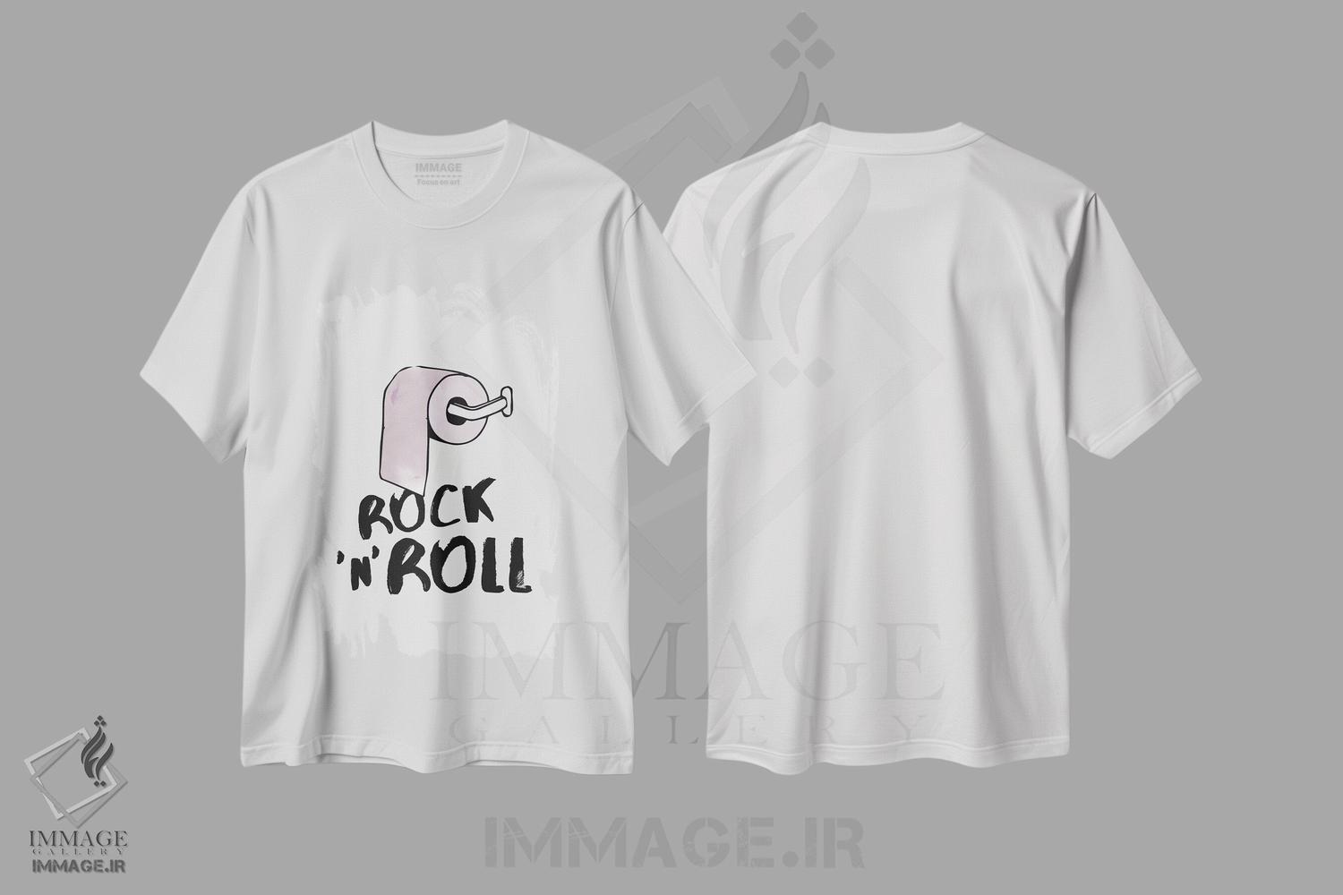 تیشرت طرح دار راک اند رول اثر امی و کورت برلین | immage.ir