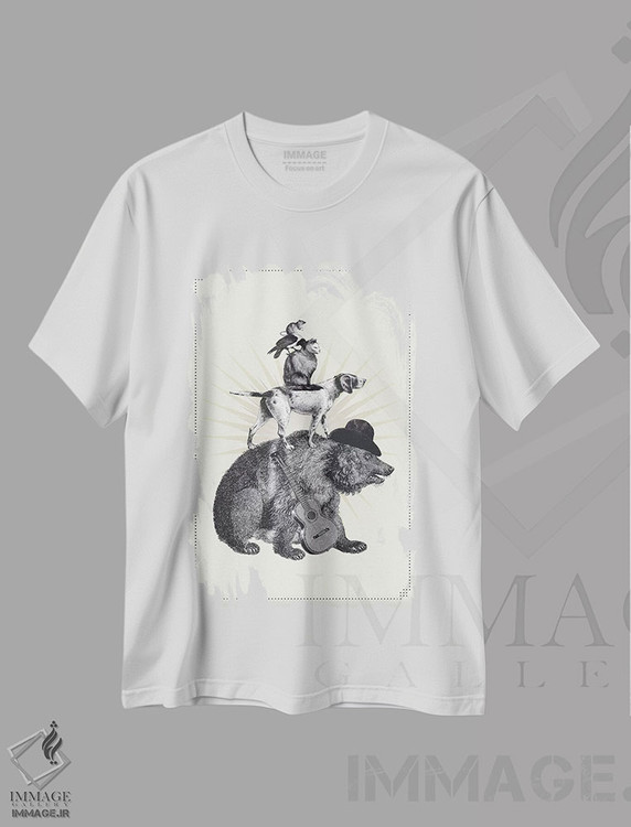 تیشرت طرح دار موسیقی دانان شهر برلین، تزئینی اثر امی و کورت برلین | immage.ir
