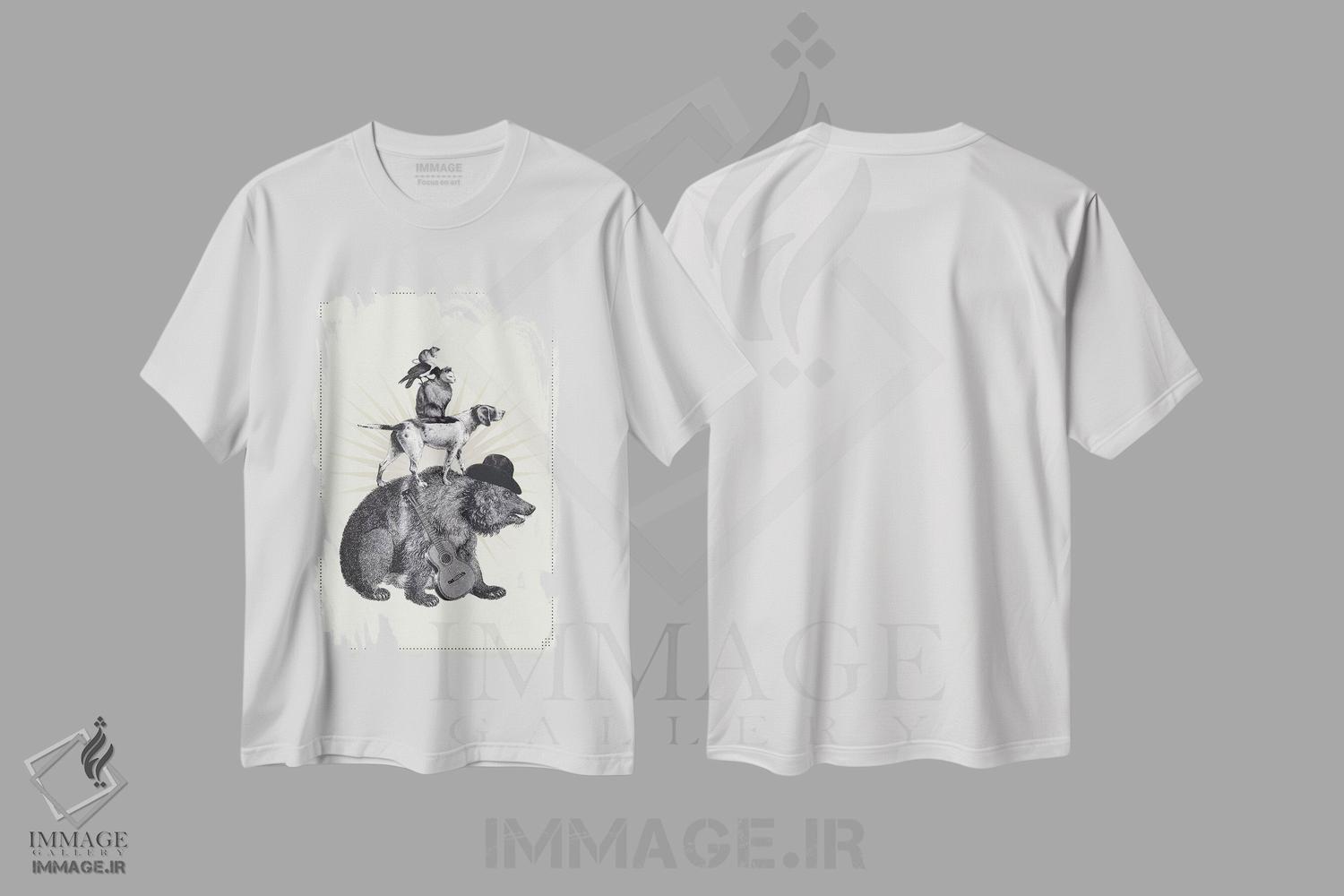 تیشرت طرح دار موسیقی دانان شهر برلین، تزئینی اثر امی و کورت برلین | immage.ir