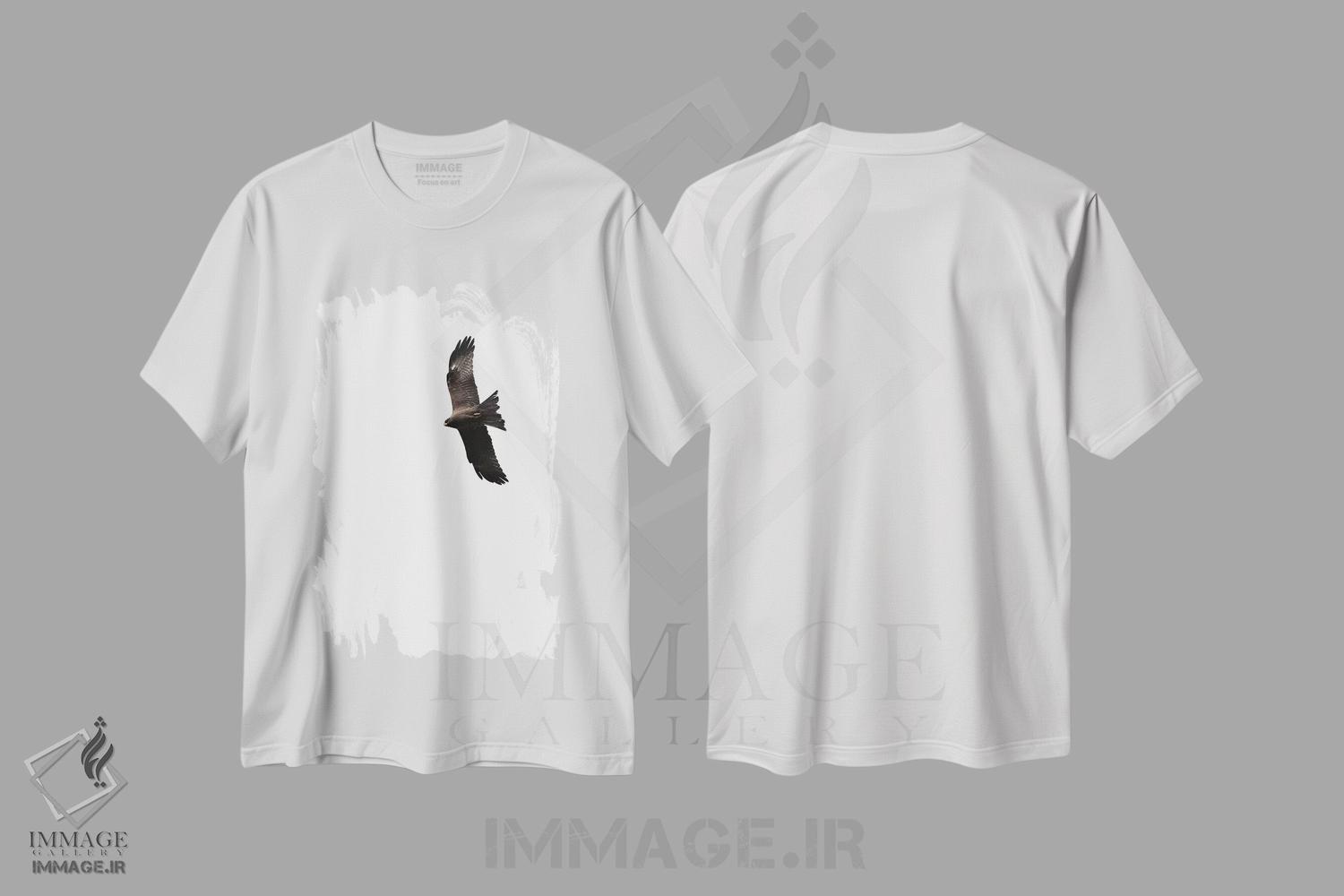 تیشرت طرح دار کرکس، تزئینی اثر امی و کورت برلین | immage.ir