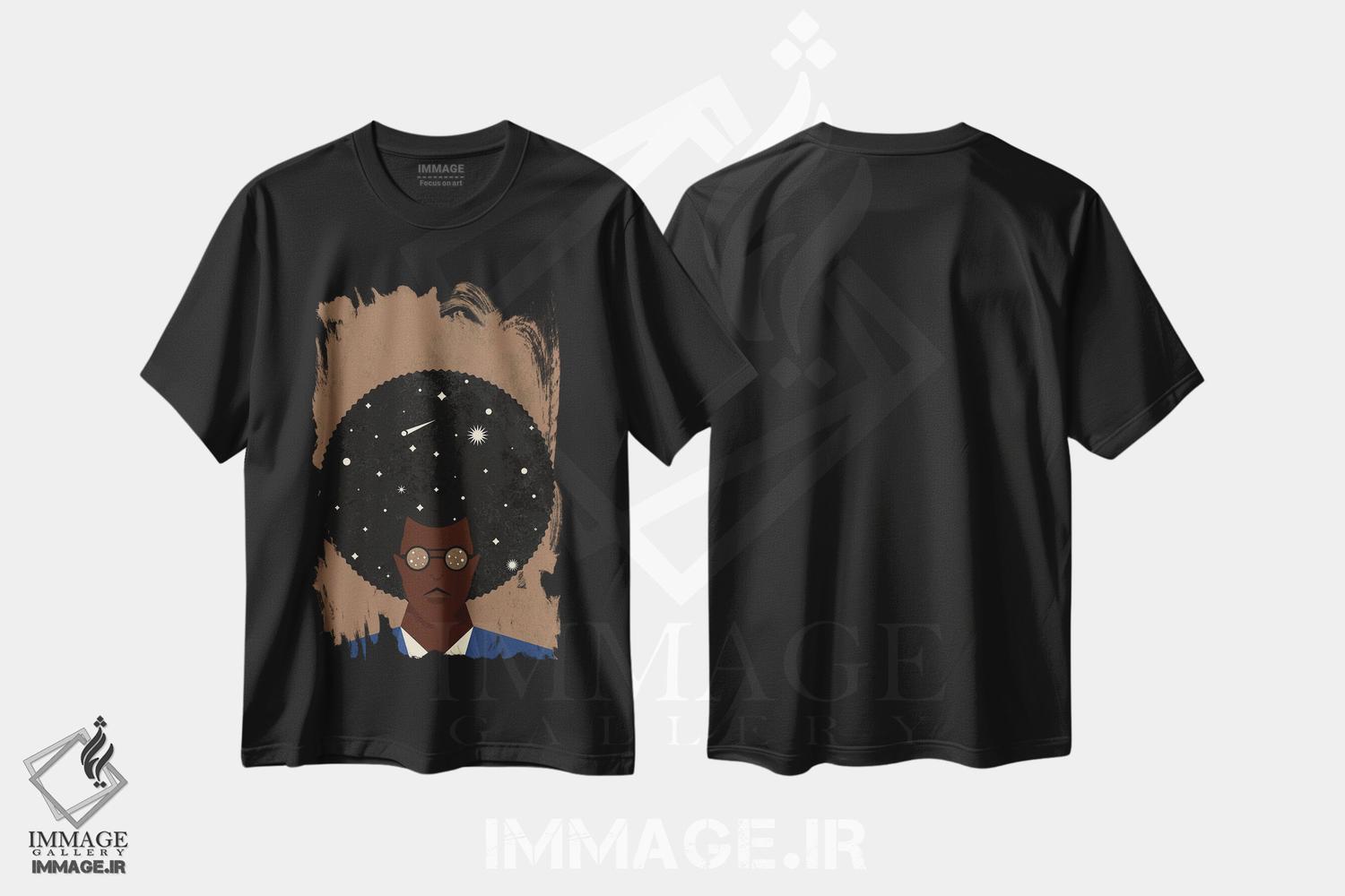 تیشرت طرح دار جهان آفرو، هنر آمریکایی آفریقایی تبار اثر امر کاریچ | فروشگاه ایماژ