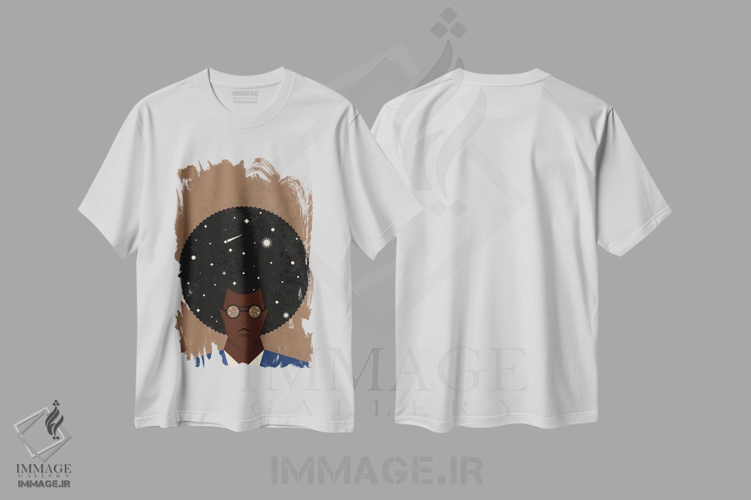 تیشرت طرح دار جهان آفرو، هنر آمریکایی آفریقایی تبار اثر امر کاریچ | immage.ir