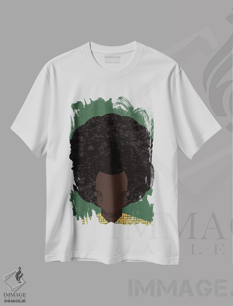 تیشرت طرح دار آفرو، هنر آمریکایی آفریقایی تبار اثر امر کاریچ | immage.ir