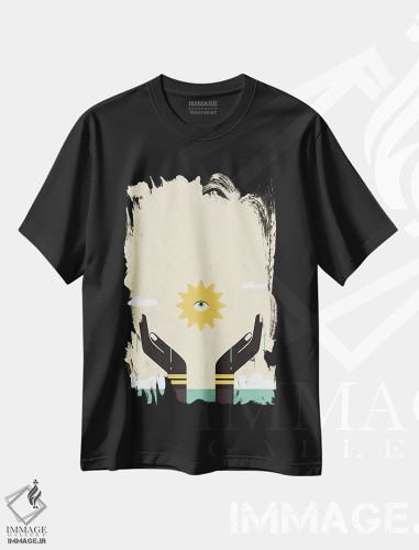 تیشرت طرح دار دست دراز کردن، هنر آمریکایی آفریقایی تبار اثر امر کاریچ | فروشگاه ایماژ