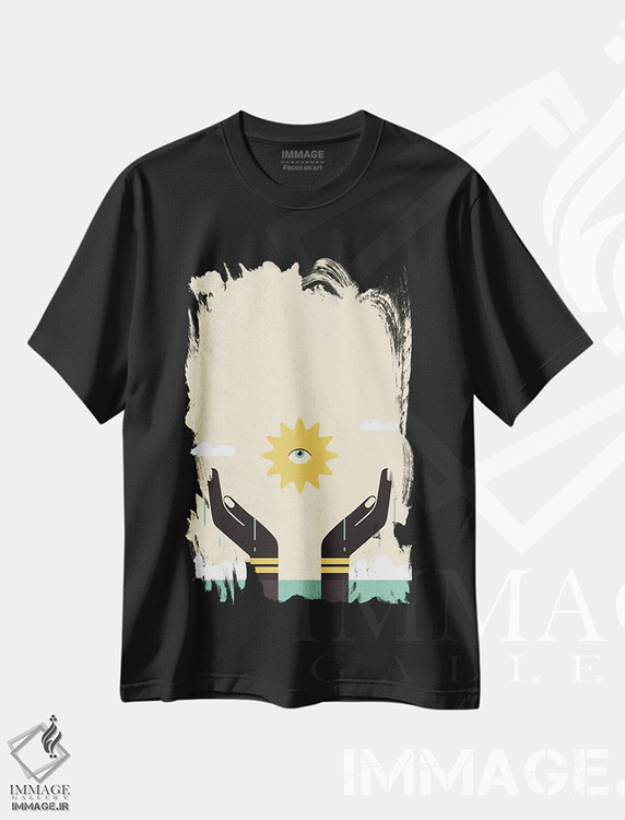 تیشرت طرح دار دست دراز کردن، هنر آمریکایی آفریقایی تبار اثر امر کاریچ | فروشگاه ایماژ