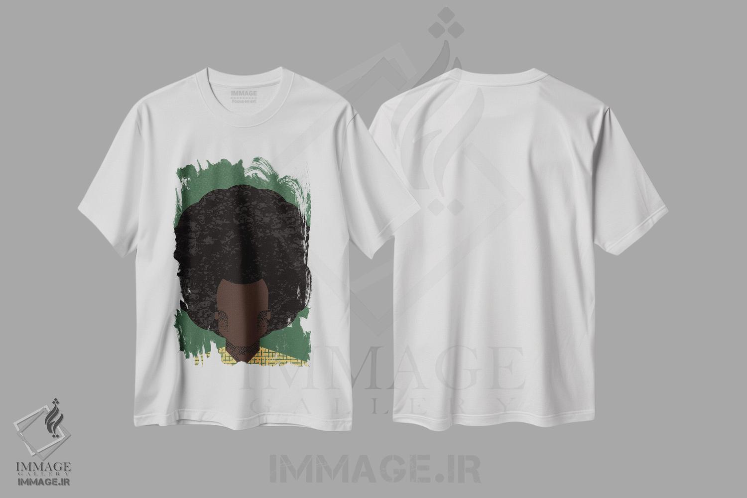 تیشرت طرح دار آفرو، هنر آمریکایی آفریقایی تبار اثر امر کاریچ | immage.ir