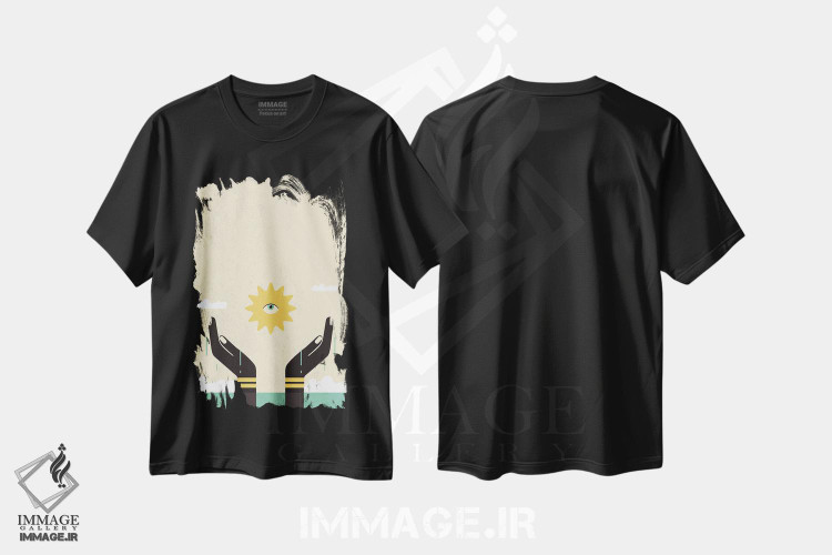 تیشرت طرح دار دست دراز کردن، هنر آمریکایی آفریقایی تبار اثر امر کاریچ | فروشگاه ایماژ