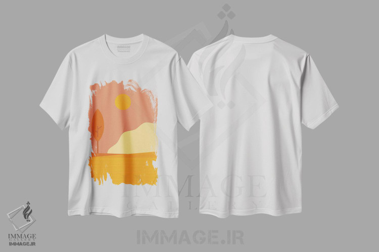 تیشرت طرح دار سپتامبر، آبستره اثر امر کاریچ | immage.ir