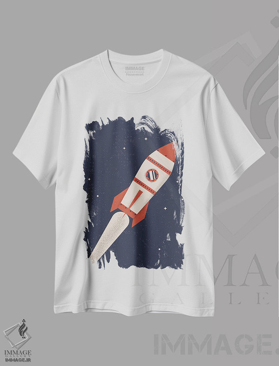 تیشرت طرح دار سفر فضایی، تزئینی اثر امر کاریچ | immage.ir