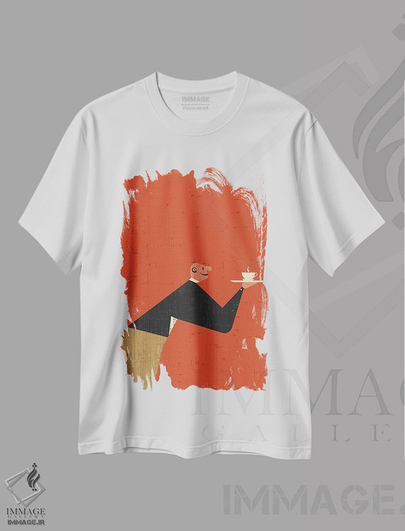 تیشرت طرح دار گارسون، تزئینی اثر امر کاریچ | immage.ir