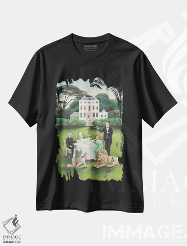 تیشرت طرح دار چای عصرانه، مدیوم اثر آنتوانت کلی | فروشگاه ایماژ