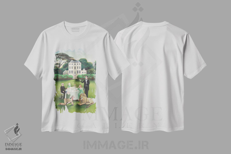 تیشرت طرح دار چای عصرانه، مدیوم اثر آنتوانت کلی | immage.ir