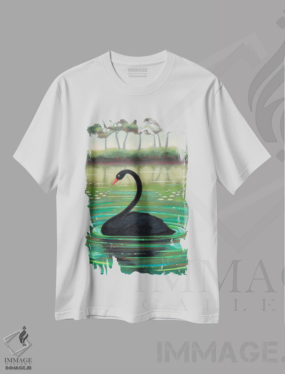 تیشرت طرح دار قوی سیاه، مدیوم اثر آنتوانت کلی | immage.ir