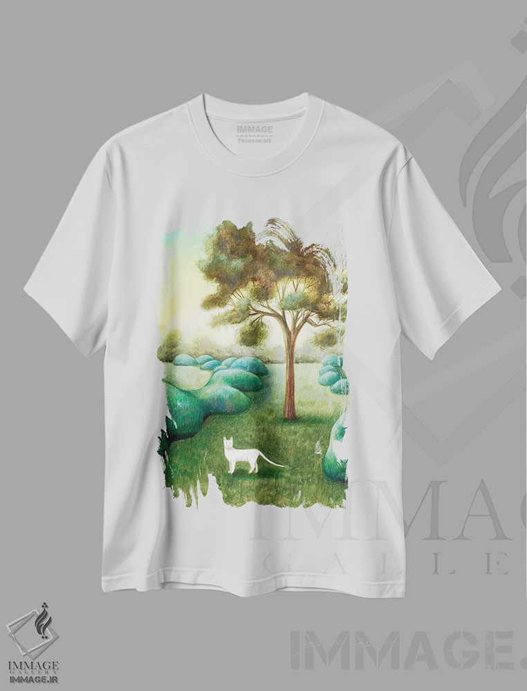 تیشرت طرح دار مسیر، مدیوم اثر آنتوانت کلی | immage.ir
