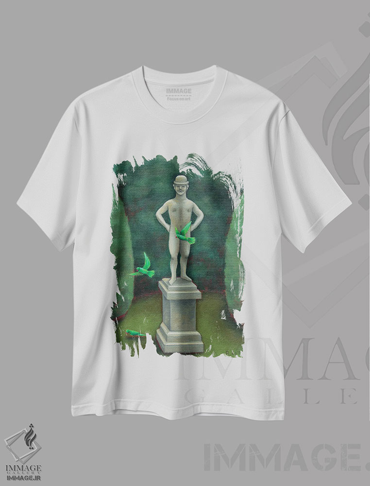 تیشرت طرح دار حک شده در سنگ، تزئینی اثر آنتوانت کلی | immage.ir