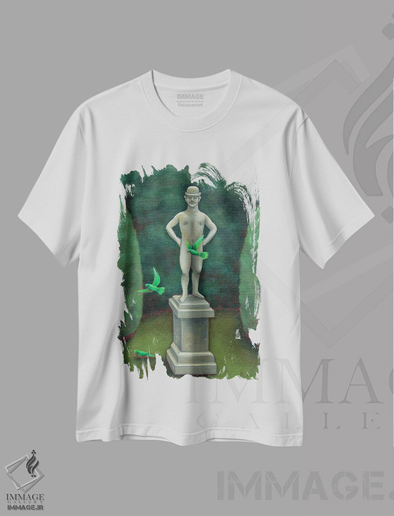 تیشرت طرح دار حک شده در سنگ، تزئینی اثر آنتوانت کلی | immage.ir