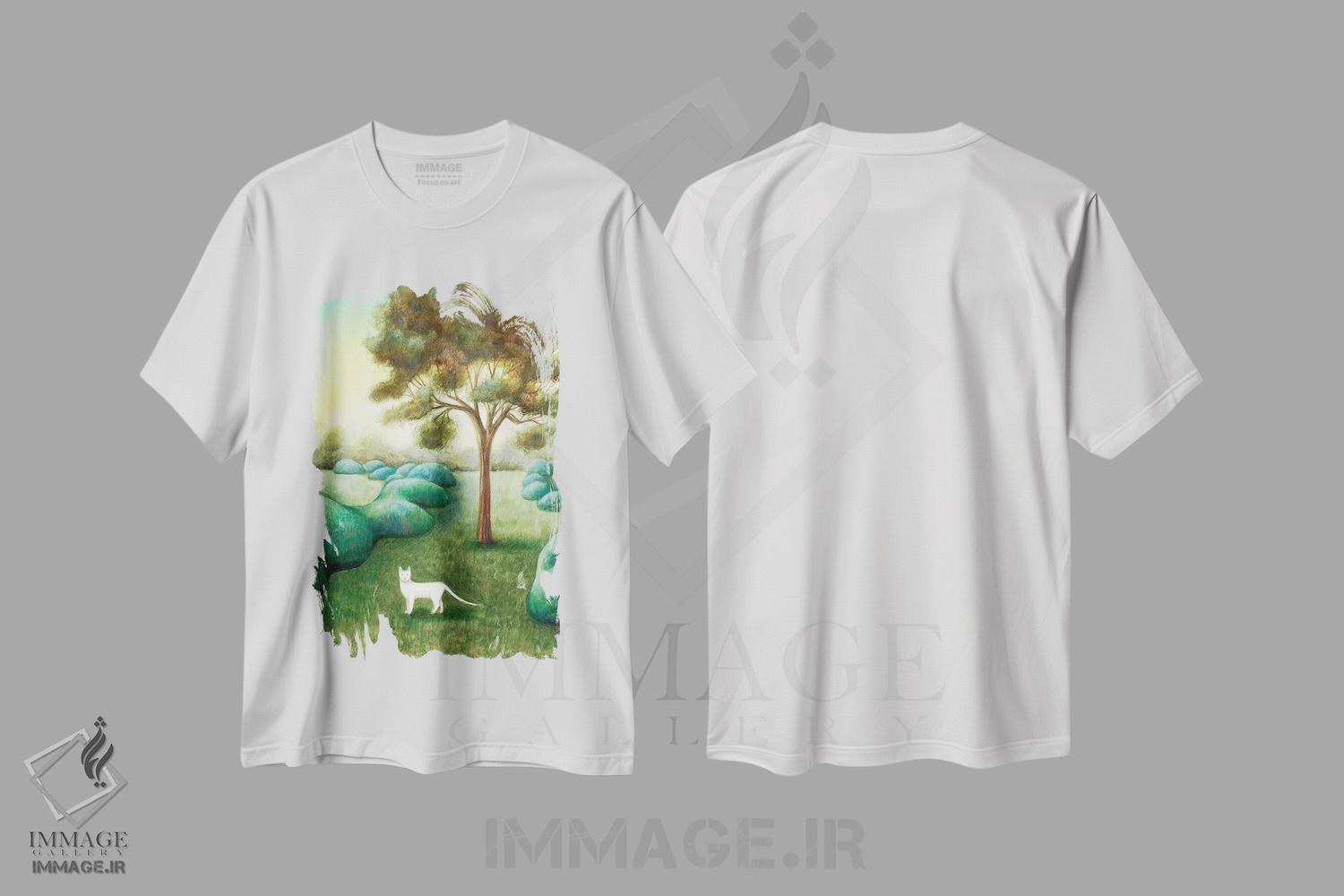 تیشرت طرح دار مسیر، مدیوم اثر آنتوانت کلی | immage.ir