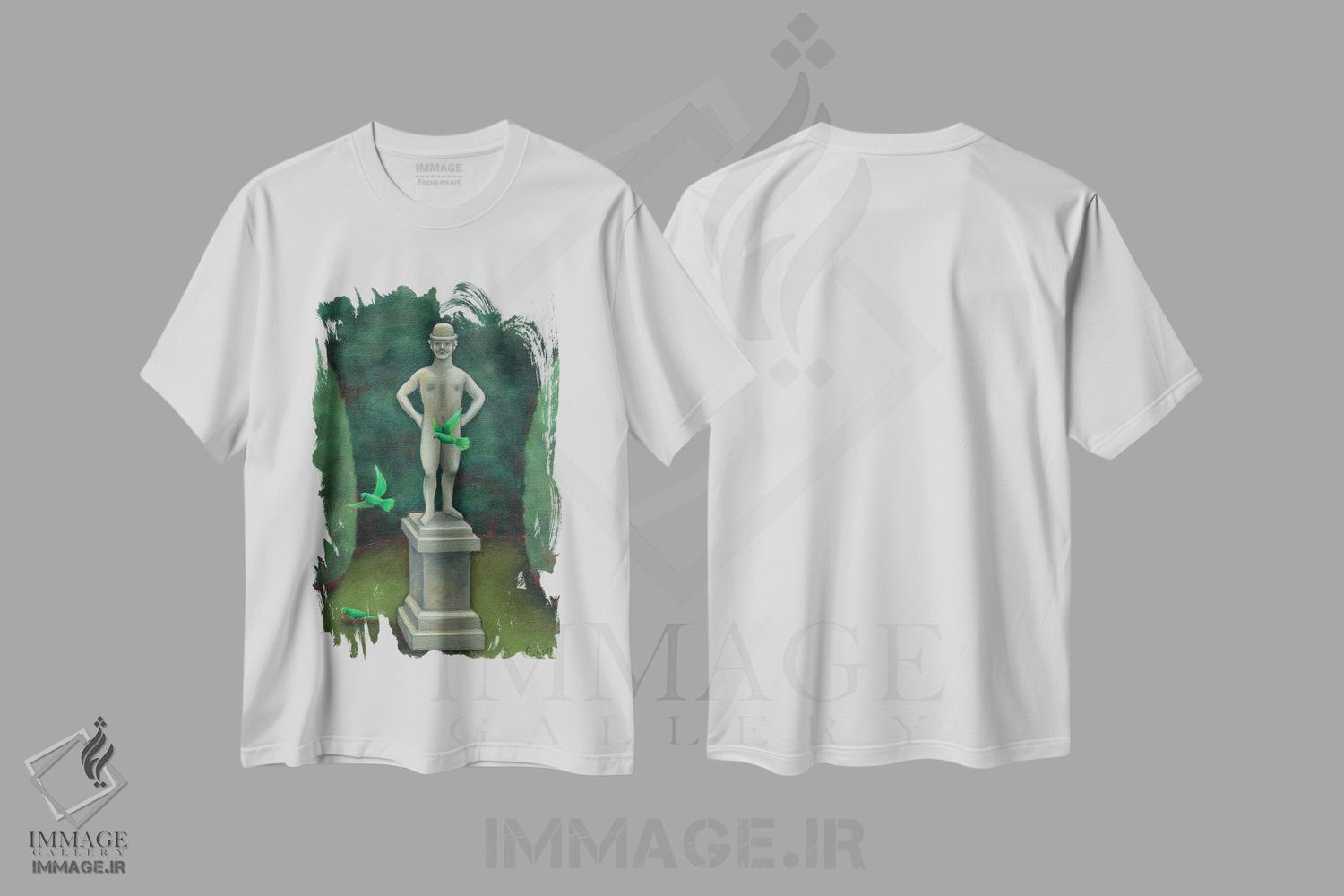 تیشرت طرح دار حک شده در سنگ، تزئینی اثر آنتوانت کلی | immage.ir