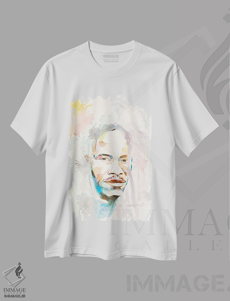 تیشرت طرح دار بدون عنوان، هنر آمریکایی آفریقایی تبار اثر آکینتایو آکینتوبی | immage.ir