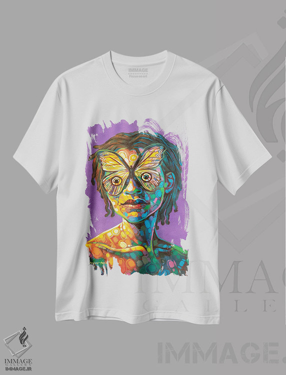 تیشرت طرح دار بدون عنوان III، هنر آمریکایی آفریقایی تبار اثر آکینتایو آکینتوبی | immage.ir